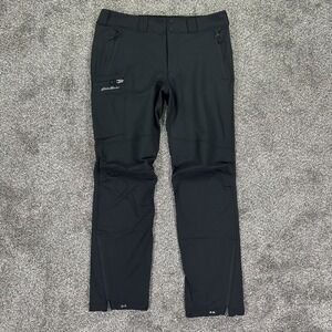 Eddie Bauer Guide Pro‎ 2.0 Alpine Pants Womens Large Black Shell Hiking Climbing